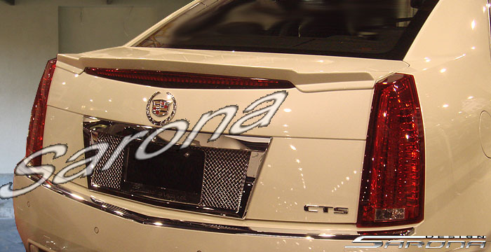 Custom Cadillac CTS Trunk Wing  Sedan (2008 - 2013) - $299.00 (Part #CD-015-TW)
